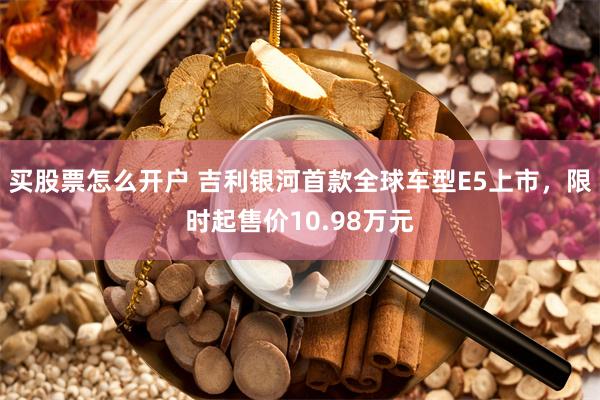 买股票怎么开户 吉利银河首款全球车型E5上市，限时起售价10.98万元