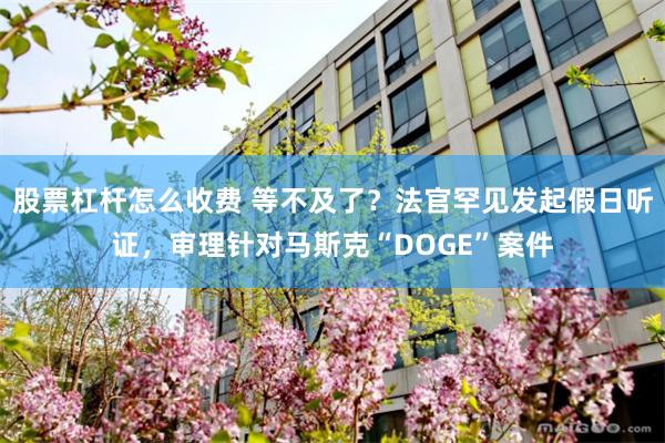 股票杠杆怎么收费 等不及了？法官罕见发起假日听证，审理针对马斯克“DOGE”案件
