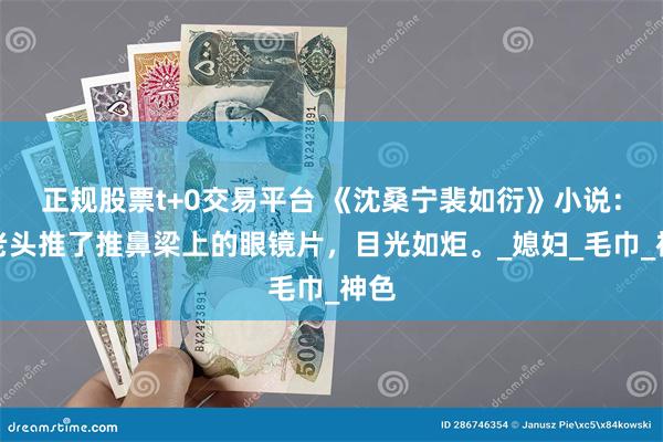 正规股票t+0交易平台 《沈桑宁裴如衍》小说：瘦老头推了推鼻梁上的眼镜片，目光如炬。_媳妇_毛巾_神色