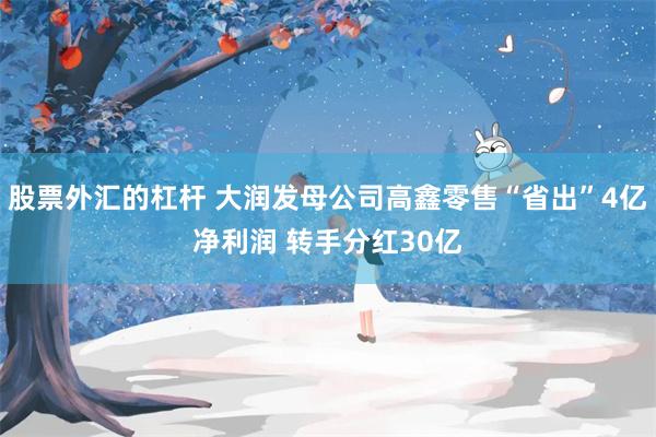 股票外汇的杠杆 大润发母公司高鑫零售“省出”4亿净利润 转手分红30亿